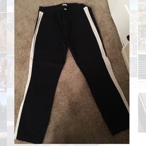 J. Crew tuxedo stripe chinos